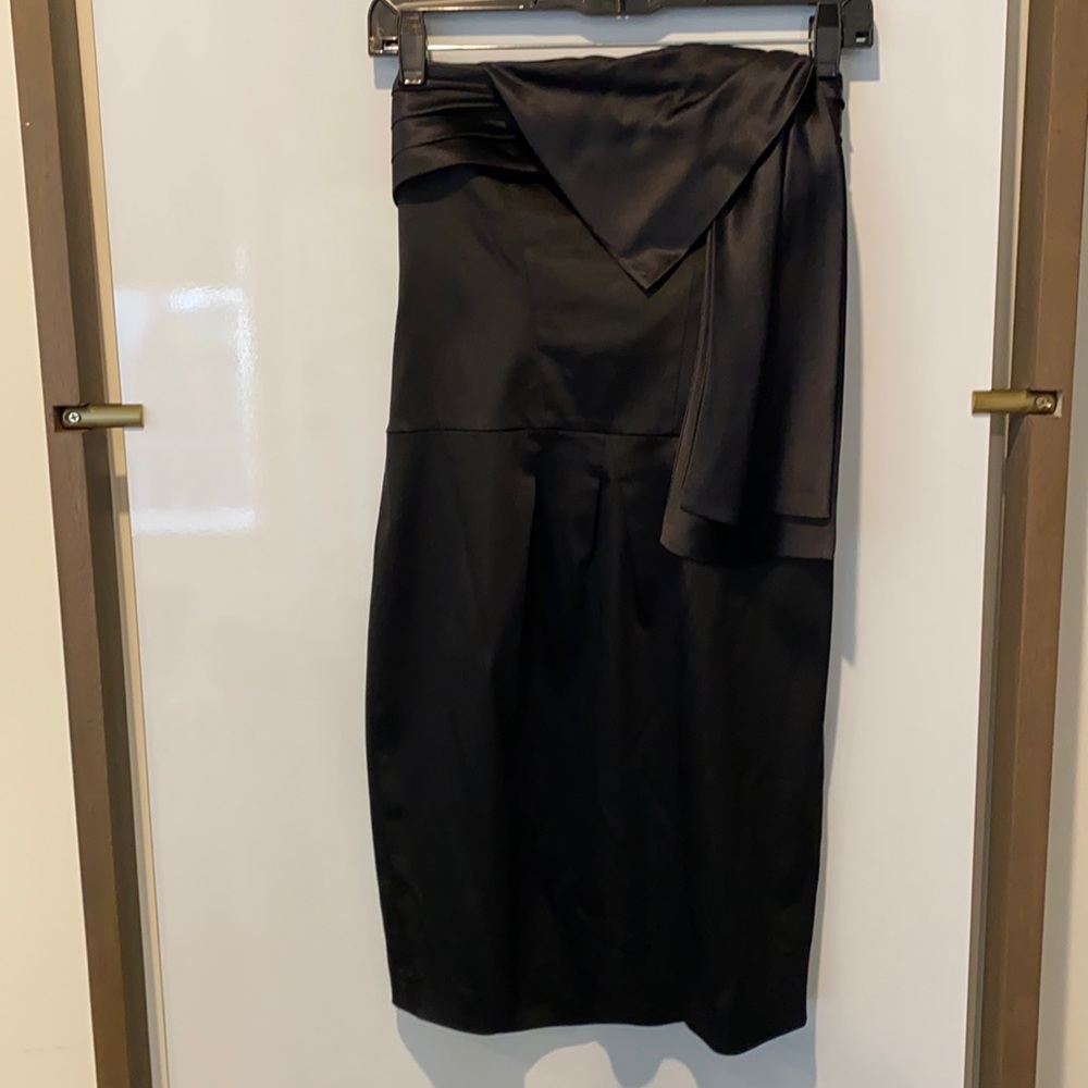 Ted Baker little black satin stretch dress!! Like new! So beautiful 🌸